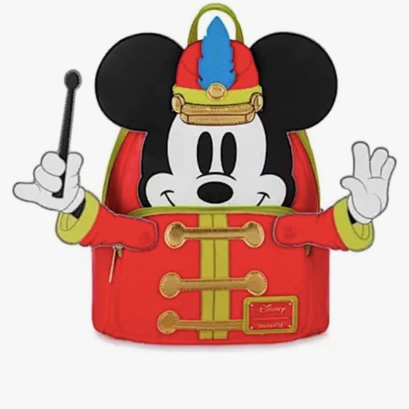 Disney Mickey Mouse Band Leader Loungefly Mini Backpack 100 Year Celebration NWT - Picture 1 of 4